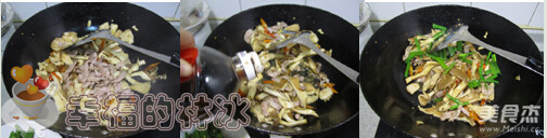 Stir-fried Pork Belly with Mushroom recipe
