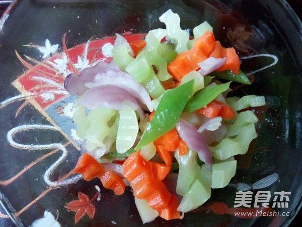 Almond Fungus Mixed Vegetables recipe