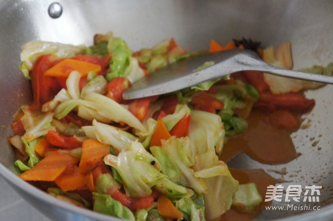 Stir-fried Kale with Tomato recipe