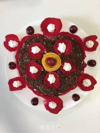 Rose Black Forest Cake recipe