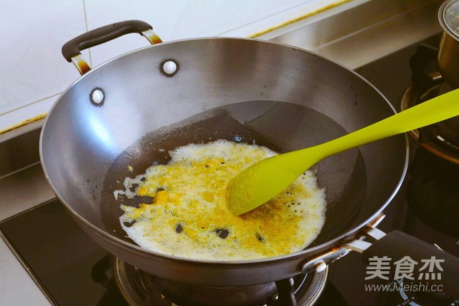 [golden Sands Pumpkin Baked Rice] Dozens of Egg Fried Rice~~~~ recipe