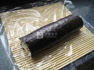 Avocado Ham Sushi-two Rolls and Two Different Colors recipe