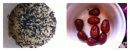 Red Date and Wild Rice Brown Rice Milk recipe