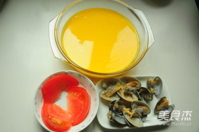 Tomato Clam Steamed Egg recipe