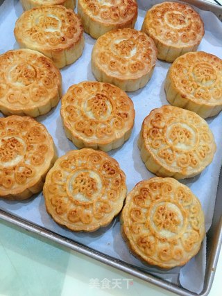 Cantaloupe Fruit Flavour Mooncake recipe