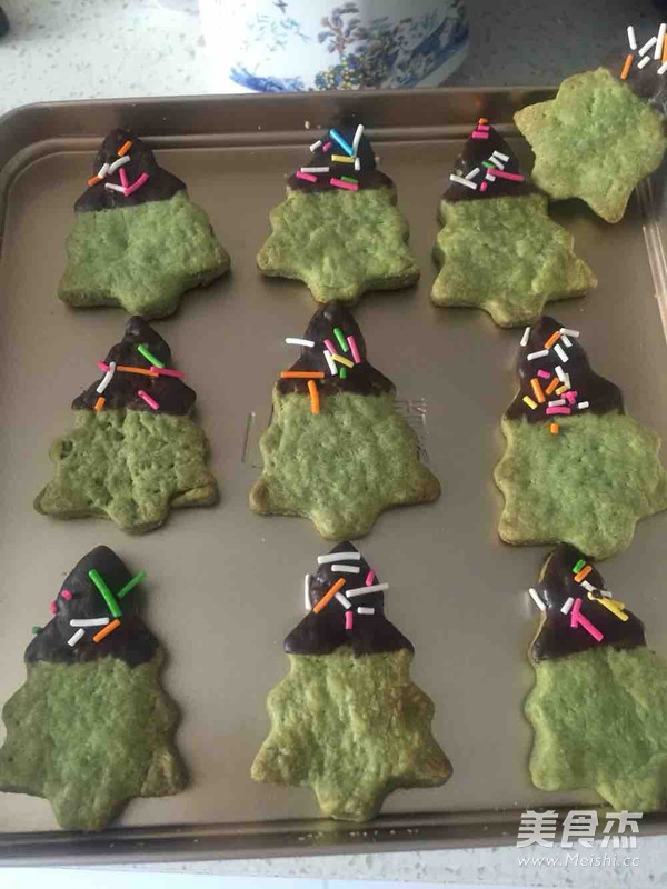 Christmas Matcha Cookies recipe