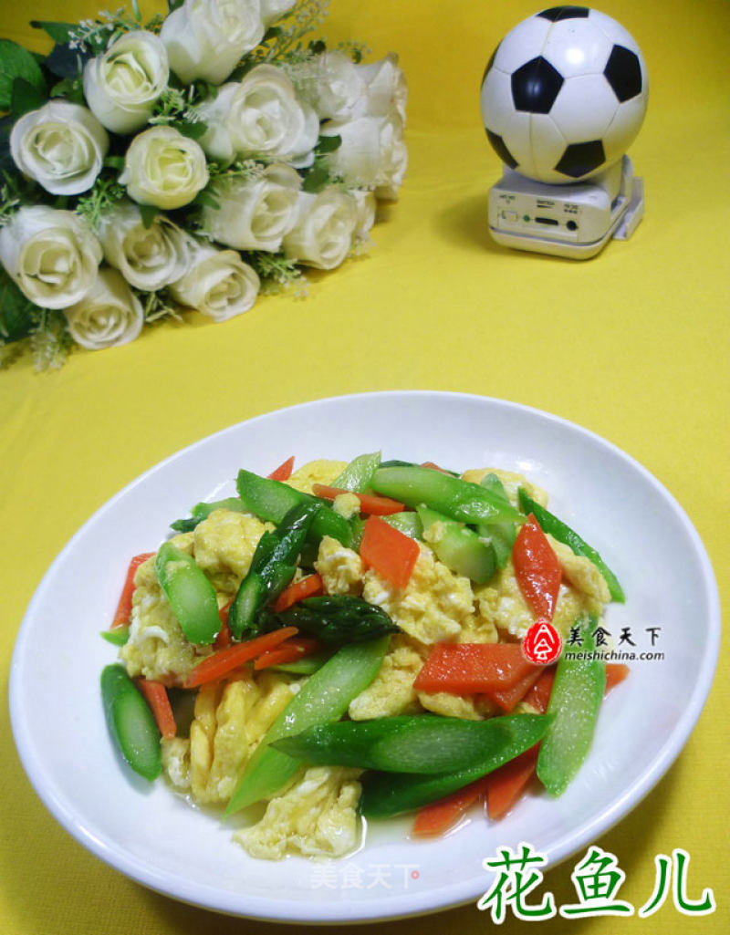 Scrambled Eggs with Asparagus recipe