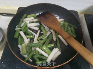 Stir-fried Asparagus and Yam recipe