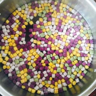 Colorful Glutinous Rice Balls recipe