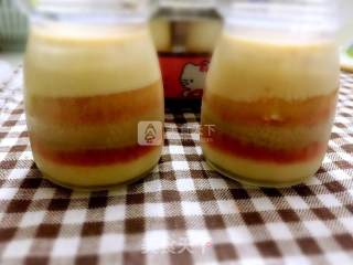Plum Peach Watermelon Matcha Pudding recipe