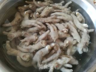 Crispy Chicken Feet with Pickled Peppers recipe