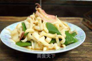 Fried House Squid with Green Pepper recipe