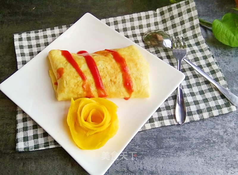 Mango Pork Omelet Rice recipe