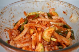 Korean Spicy Fried Squid Flower recipe