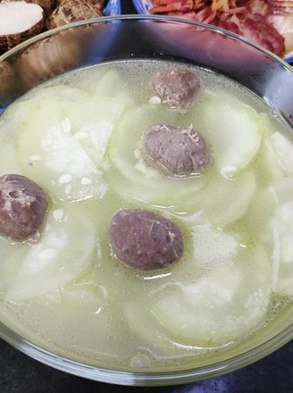 Beef Balls and Gourd Soup