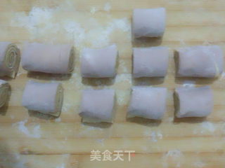 Purple Sweet Potato Pumpkin Two-color Bean Paste Bun recipe