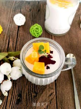 Rose Sago Milk Custard recipe