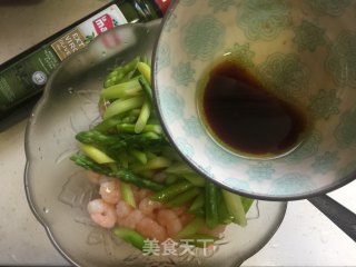 Asparagus Mixed with Shrimp recipe