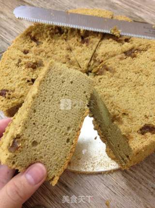 Candied Matcha Chiffon Cake recipe