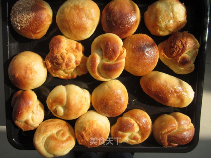 Two Flavors A Day-pork Floss Bread recipe