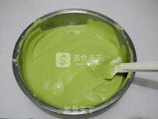 #aca烤明星大赛#spinach Cake Roll recipe