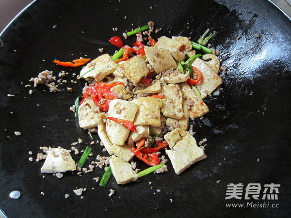 Tiger Skin Tofu with Minced Meat recipe