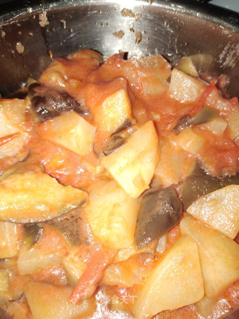 Sweet Party Eggplant One-pot Porridge recipe