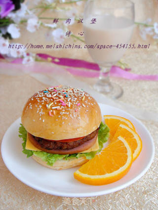 Energy Breakfast-----【pork Hamburger】 recipe