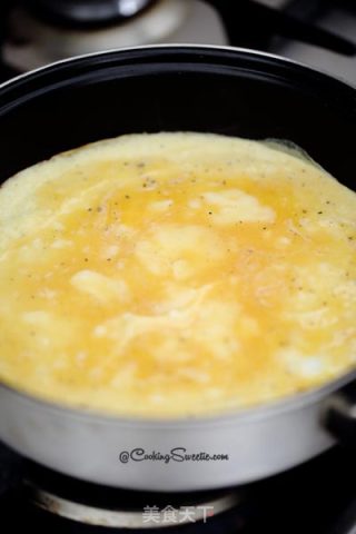 Creamy Spinach and Mushroom Quiche Omelette recipe