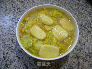 Curry Baby Cabbage Rice Cake Soup recipe
