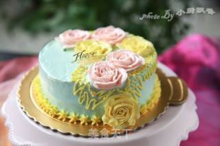 Butter Cream Decorated Cake recipe