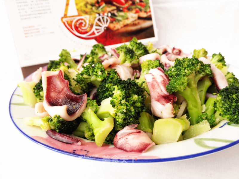 Fried Squid with Broccoli recipe