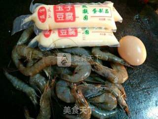 Steamed Shrimp with Silken Tofu recipe