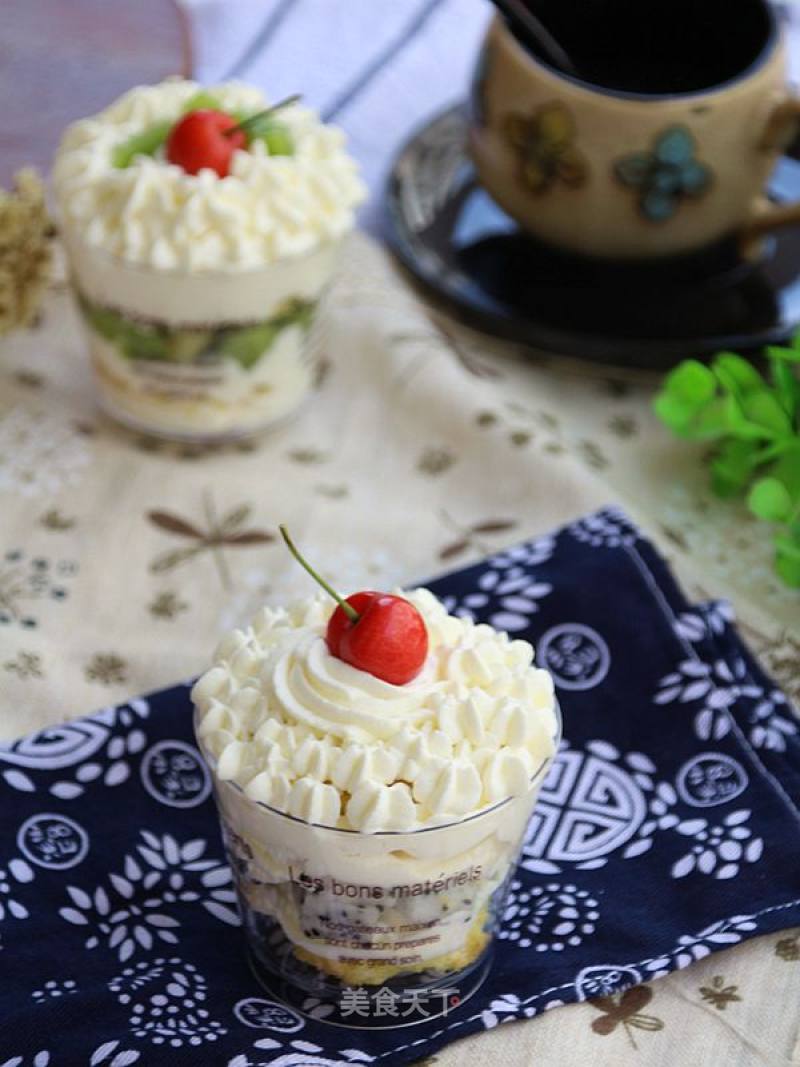 #四节baking Contest Cum是爱吃节#cream Fruit Cake Cup recipe