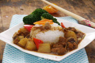 Curry Potato Rice Bowl recipe