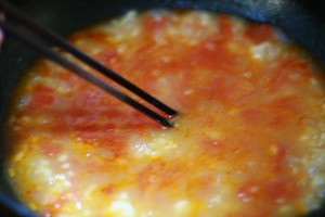 Tomato and Egg Pimple Soup recipe