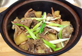 Claypot Dishes---------squid Braised Chicken recipe