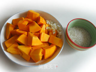 A Dish Inherited from Mother-pumpkin Thick Rice recipe