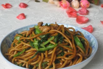 Stir-fried Noodles with Chicken Festive Pork recipe