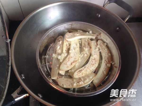 Steamed Eggplant with Garlic recipe