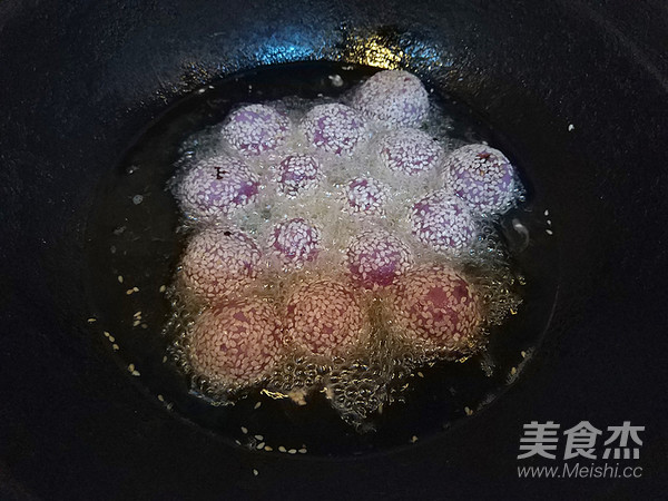 Purple Sweet Potato Glutinous Rice Ball recipe