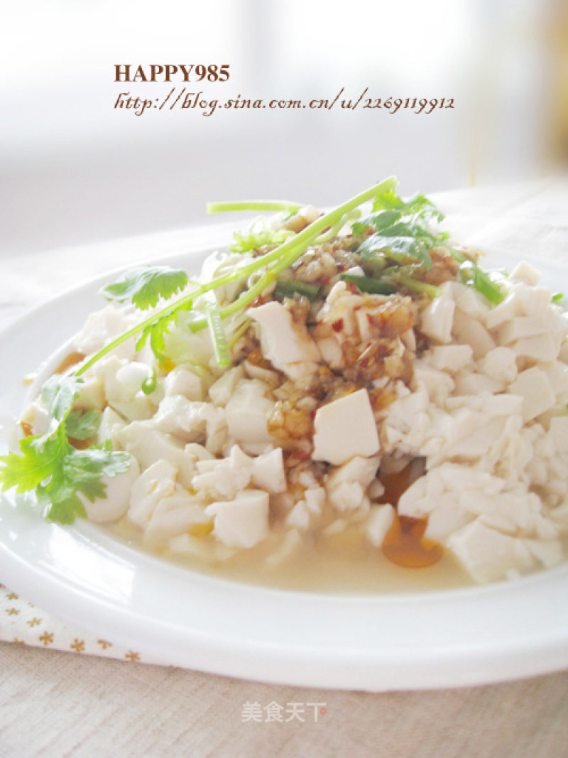 A Touch of Coolness in Summer-cold Tofu recipe
