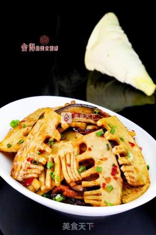 Seasonal Delicacy [baked Pork Fried Spring Bamboo Shoots] recipe