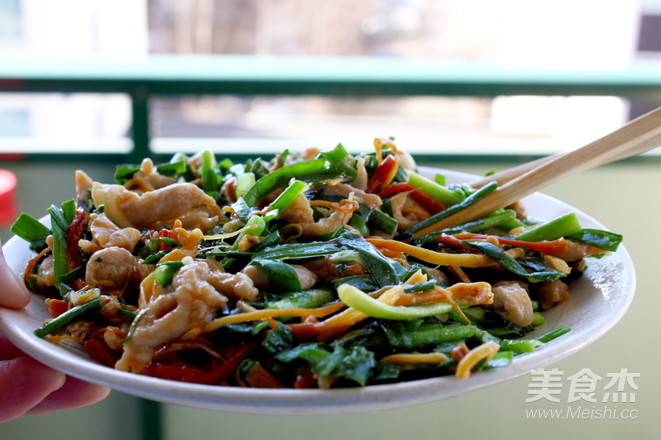 Leek Shredded Pork Spring Rolls recipe