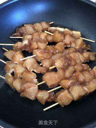 Pan-fried Chicken Skewers recipe