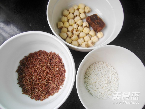 Lotus Seed Double Rice Porridge recipe