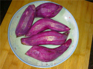 Creamy Purple Sweet Potato Bacon Spring Rolls recipe