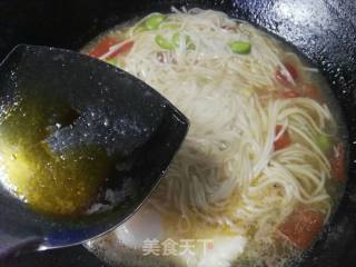 Tomato Bean Rice Egg Noodle recipe