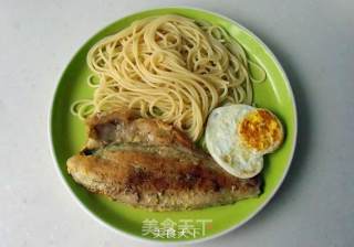 Curry Fish Steak Spaghetti recipe