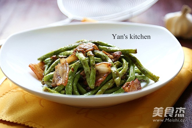 10 Minutes Home-cooked Quick Dish-pork Belly Stir-fried with Cowpea recipe